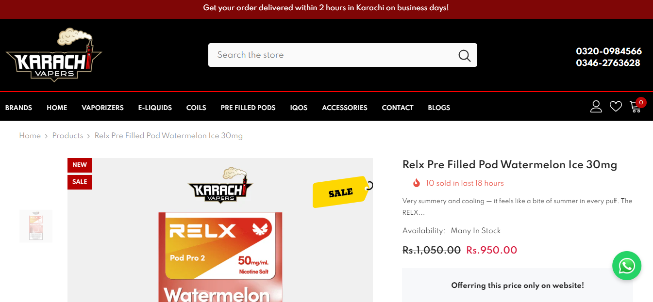 Experience the Perfect Summer Chill with RELX Watermelon Ice Pods in Pakistan