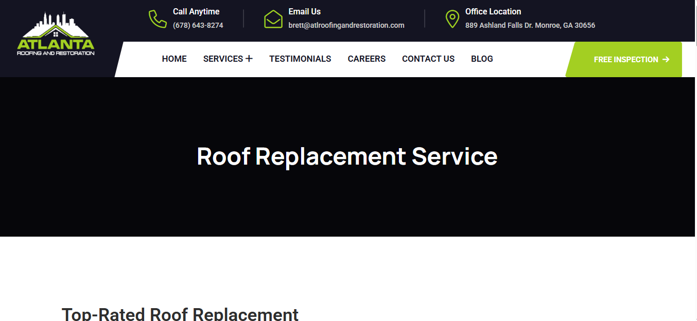 Roof Replacement Service in Atlanta: A Complete Guide for Homeowners